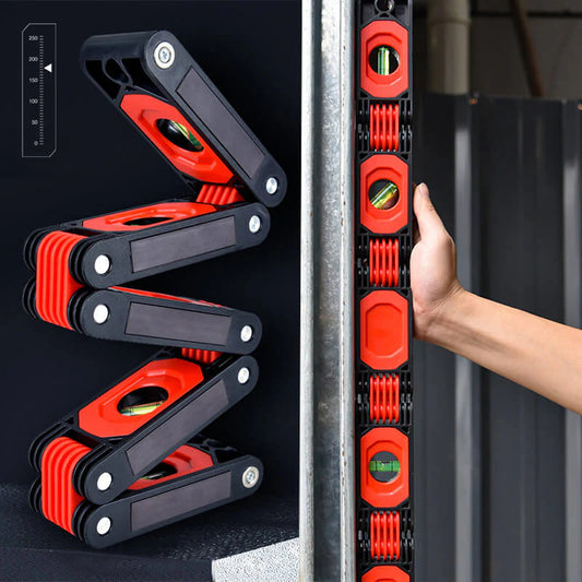 Multi-Function Foldable Spirit Level Ruler